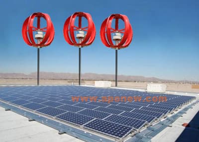 Vertical Axis Wind Turbine _ Solar Hybrid Power Systems